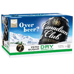 Picture of Canadian Club n Dry Zero 7% 6pack Cans 330ml
